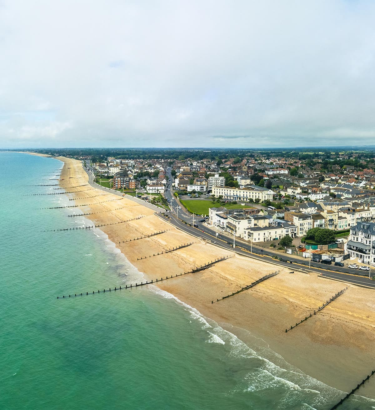Panoramic view of Bognor Regis beach, West Sussex